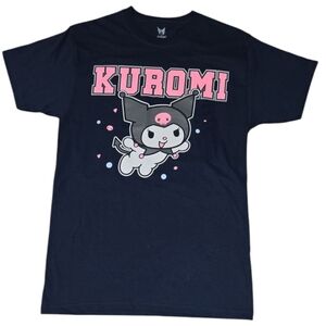 Kuromi Graphic T-Shirt in Blue With Pink Sz Small